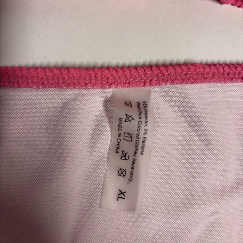 Pink Ribbed Bikini Set - Picture 4 of 4